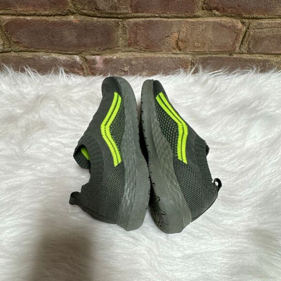 Carter’s Kids Army Green Recycled Slip On Sneakers Size 2 - Picture 5 of 8